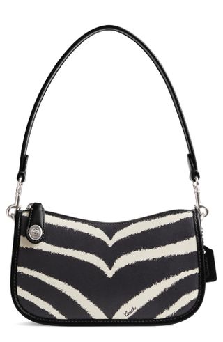 Coach + Swinger Zebra Print Leather Shoulder Bag