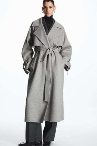 COS + Double-Faced Wool Trench Coat