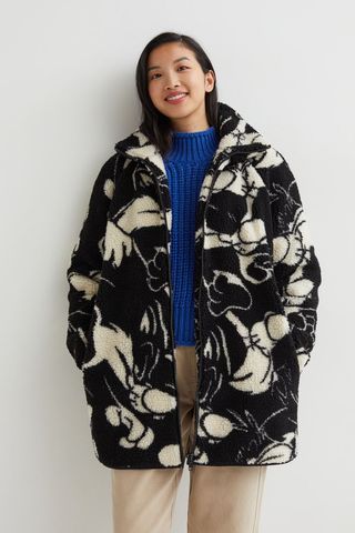 H&M + Oversized Faux Shearling Jacket