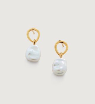 Monica Vinader + Nura Keshi Pearl Drop Earrings