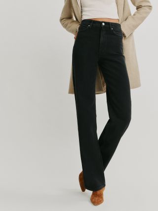 The Reformation + Wilder High Rise Wide Leg Jeans