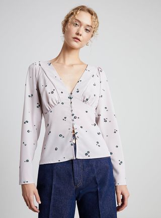Who What Wear Collection + Kira Button Blouse