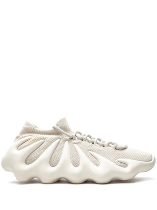 Adidas Yeezy + 450 Cloud White Sneakers