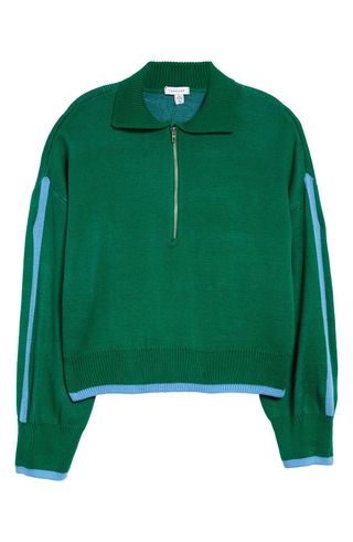 Topshop + Good Energy Half Zip Sweater