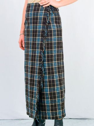 Vintage + Tartan Wrap Skirt