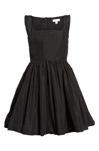 Topshop + Taffeta Flare Minidress