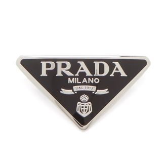 Prada + Triangle Logo-Plaque Hair Clip
