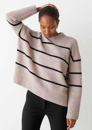 & Other Stories + Striped Alpaca Sweater