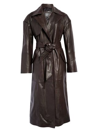 River Island + Leather Trench Coat