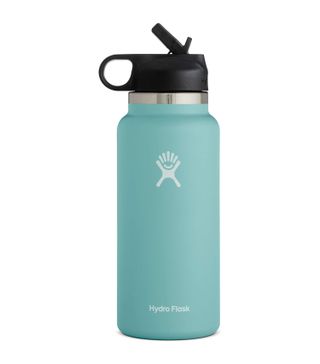 Hydro Flask + 32 oz Wide Mouth with Straw Lid Stainless Steel Reusable Water Bottle