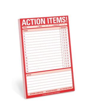 Knock Knock + Action Items! Pad