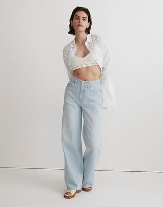 Madewell + Superwide-Leg Jeans in Lafontaine Wash