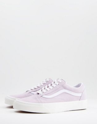 Vans + Old Skool Pig Suede Trainers in Pink