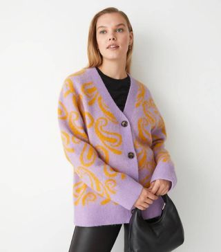 & Other Stories + Relaxed Jacquard Knit Cardigan