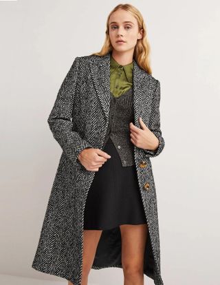 Boden + Wool Blend Tailored Coat