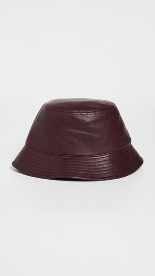 Stand Studio + Vida Faux Leather Bucket Hat
