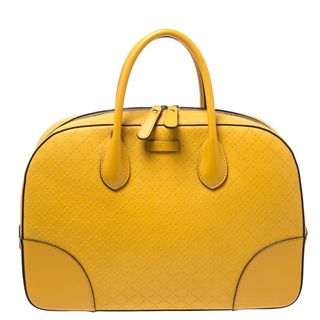 Gucci + 2way Yellow Leather Bag