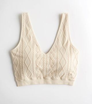 Gilly Hicks + Cable Knit Longline Bralette