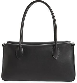 The Row + East/West Leather Top Handle Bag
