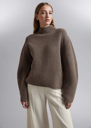 & Other Stories + Mock Neck Merino Sweater