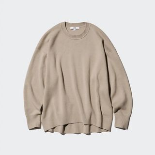 Uniqlo + Smooth Cotton Relaxed Fit Crew Neck Jumper