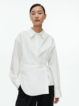 Arket + Asymmetric Wrap Shirt