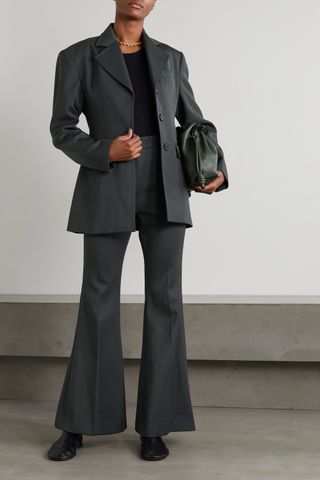 LVIR + Wool-blend twill blazer