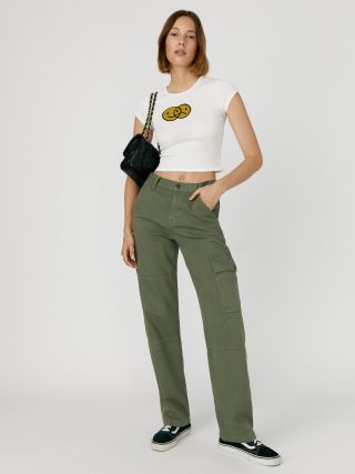 The Reformation + Bailey High Rise Utility Pant
