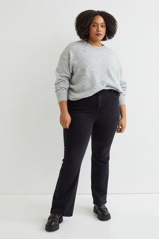 H&M+ + Flared High Jeans