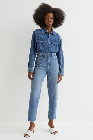 H&M + Mom Loose Ultra High Jeans