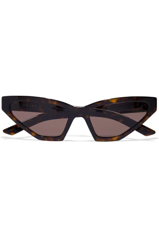 Prada + Cat-Eye Tortoiseshell Acetate Sunglasses