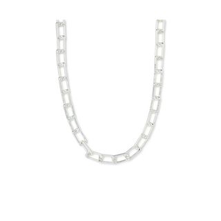 Scoop + Silver-Plated Square Link Necklace