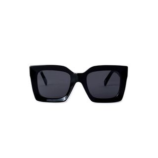 Scoop + Square Black Sunglasses