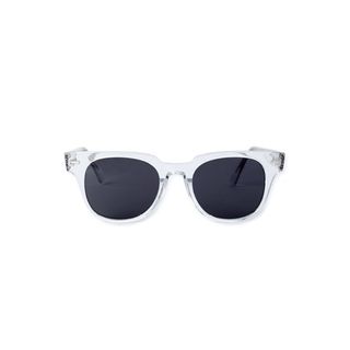 Scoop + Square Sunglasses With Crystal Accents