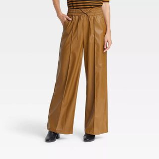 Who What Wear x Target + Mid-Rise Wide Leg Jogger Pants