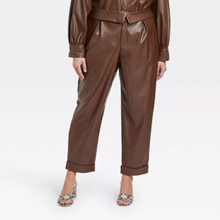 Who What Wear x Target + Mid-Rise Straight Leg Trousers