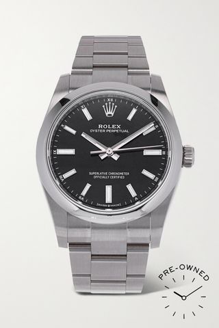 Rolex + Pre-Owned 2020 Oyster Perpetual Automatic 34mm Oystersteel watch