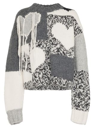 Joseph + Intarsia Wool-Blend Sweater