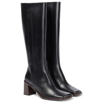 The Row + Patch Knee-High Leather Boots
