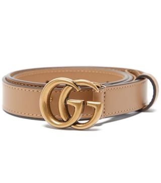 Gucci + GG-logo leather belt