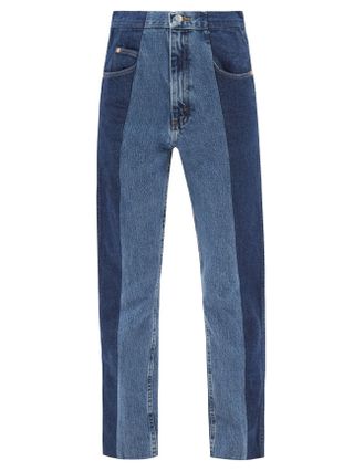 ELV Denim + The Twin cropped straight-leg jeans