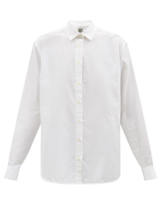 Totême + Signature cotton-poplin shirt