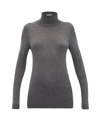 Raey + Roll-neck fine-knit cashmere sweater