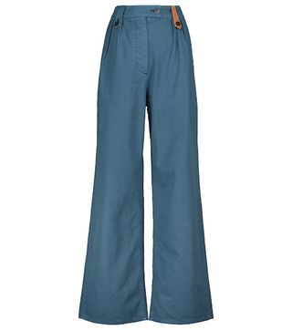 Loewe + Cotton and Linen Flared Pants