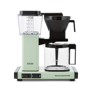 Moccamaster + KBGV Glass Brewer 10-Cup Pistachio Coffee Maker