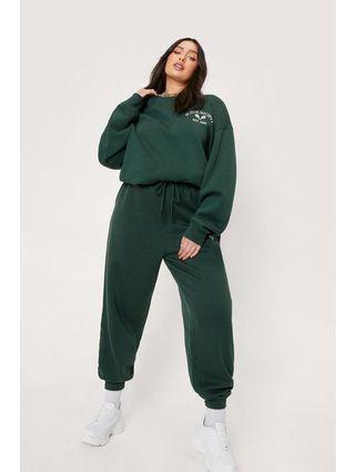 Nasty Gal + Active Society Embroidered Sweatpants