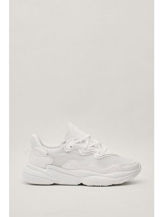 Nasty Gal + Mixed Fabric Runner Trainers