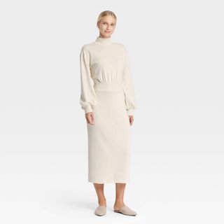 Who What Wear x Target + Bishop Long Sleeve Dress