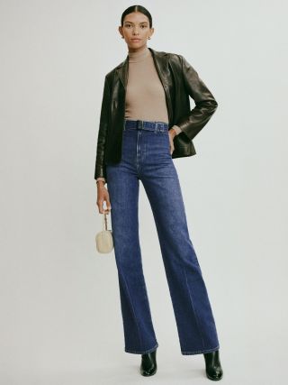 Reformation + Amelie High Rise Wide Leg Jeans