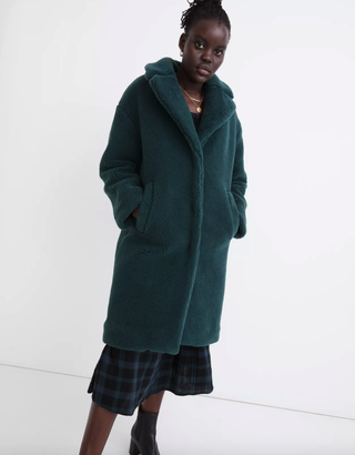 Madewell + (Re)sourced Sherpa Teddy Coat